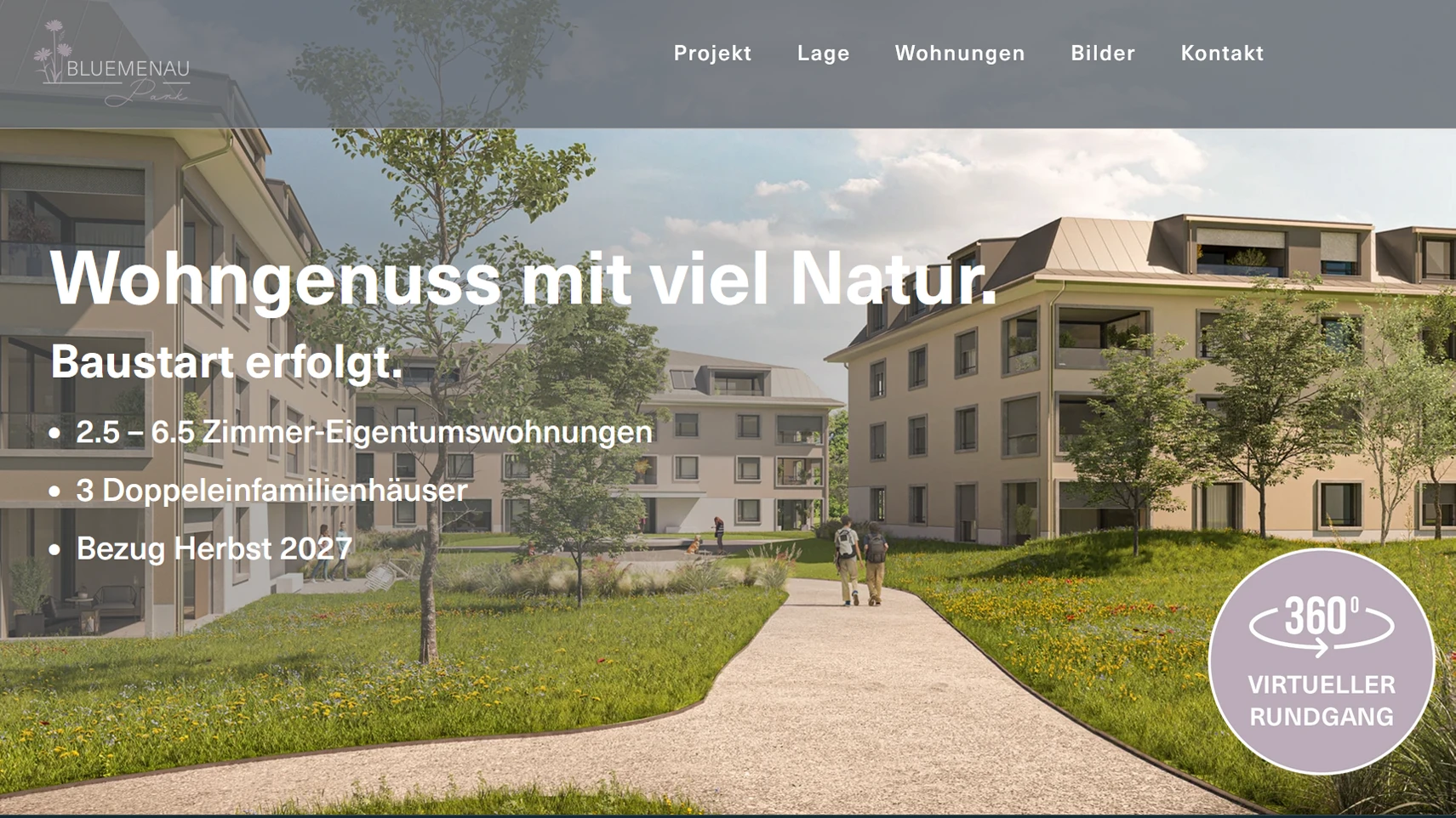 Bluemenau Website Referenz
